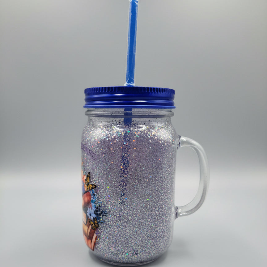 π My Weekend Is All Booked Mason Jar Tumbler (14 oz)