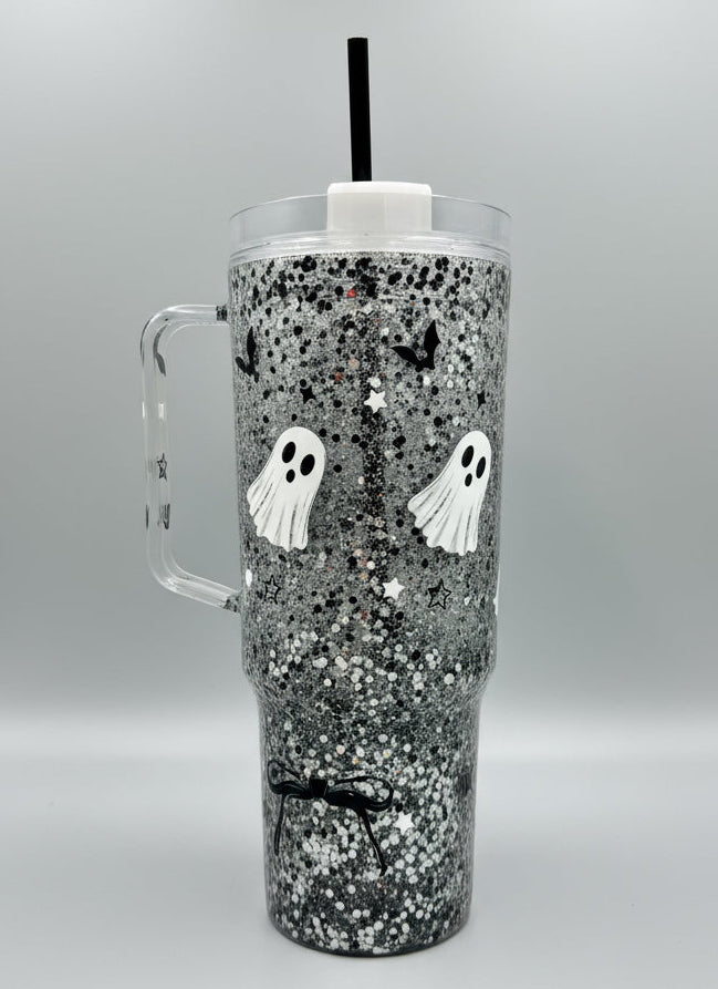 40oz Spooky Glam Acrylic Glitter Tumbler