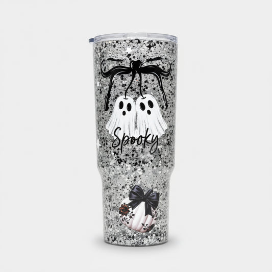 40oz Spooky Glam Acrylic Glitter Tumbler